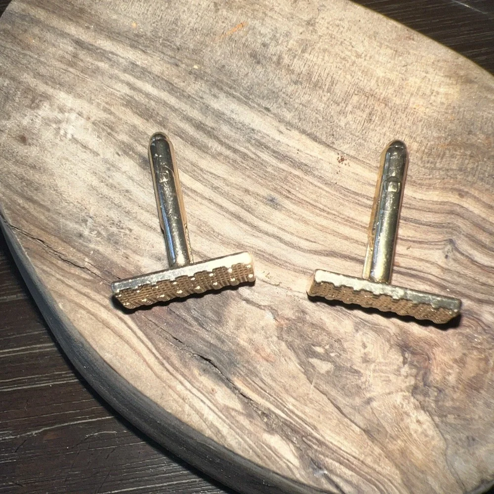 Vintage Cufflinks Jewelry Gold Tone